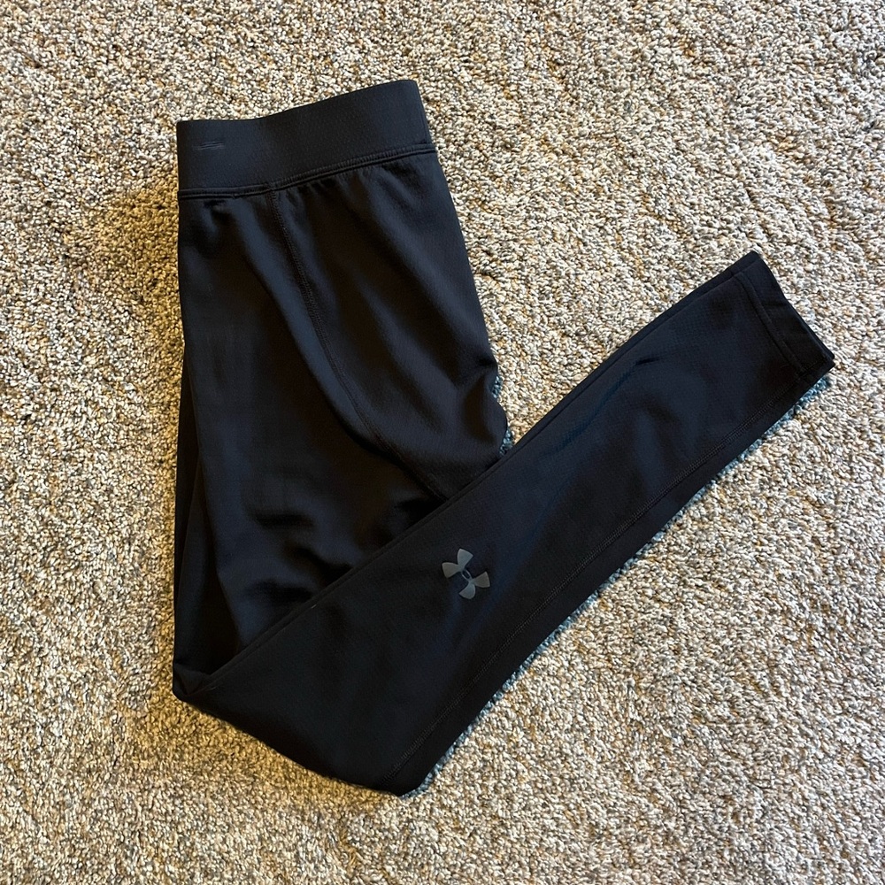 Under Armour Black Base Layer 2.0 Fitted ColdGear Leggings Activewear Men's M